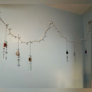 Hanging Crystal and Stone Wall Decor